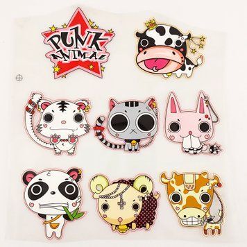 Термоналіпки Punk Animal 8шт. 13х13см трмн60 фото