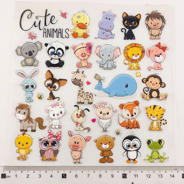 Термоналіпки Cute Animals 29шт. 14,5х14,5см трмн86 фото