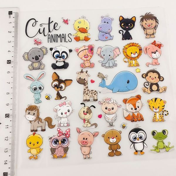 Термоналіпки Cute Animals 29шт. 14,5х14,5см трмн86 фото