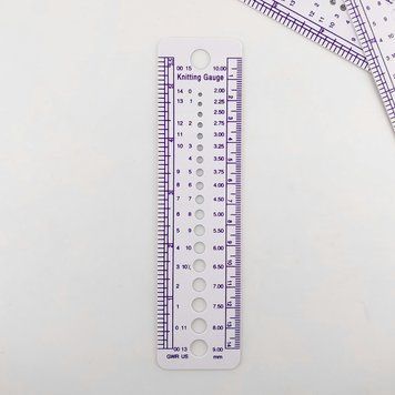 Лінійка для в'язання Knitting Gauge інс02 фото